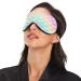 Light Blocking Rainbow Mermaid Scales Sleep Mask | Adjustable Eye Mask for Travel & Naps - Soft & Lightweight Blindfold - Buy Online on GoSupps.com