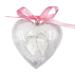 Maodom Powder Puff for Body Bowknot Heart Powder Puff Soft Long-haired Body Powder Puff Washable Powder Puff for Baby Body White