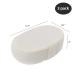 2 Pack Natural Loofah Sponge Exfoliating Scrubber for Bath & Spa - Beige - Buy Online on GoSupps.com