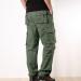 Men's Work Trousers & Hiking Cargo Pants - Breathable Cotton Ripstop Multiple Pockets | Outdoor Jogging Pants in Green - Size 44 - Buy Online on GoSupps.com