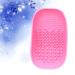 Buy Makeup Cleaner Brush Scrubber Pad - Pink Makeup Brush Cleaning Plate for Perfect Hygiene | International Shipping - Buy Online on GoSupps.com