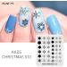 Shop Kads Nail Stamp Plate - Christmas Motifs for Stunning Nail Art | Snowflakes Santa Claus Christmas Trees & More - 5 Piece Set - Buy Online on GoSupps.com