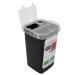 Sharps Container Disposal Blade Container Needle Disposal Containers Home Sharps Disposal Container with Lid Design for Home and Professional Salon Use (Black)