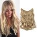 Silk-Co hair extension with rubber band adjustable secrets hair part synthetic extensions with cord invisible corrugated extensions for women ashblond 50cm 50 cm ashblond