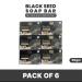 Black Seed Soap Bar | Halal & Natural | Cumin Seed | Face & Body | All Skin Types | Pack of 6 - International Shipping - Buy Online on GoSupps.com