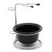 Shaving Stand Kits for Men Universal Heavy Stainless Shaving Brush Stand Holder with Shaving Bowl-The Best Safety Razor Stand for Place Manual Razor Blades Shaving Brush Shaving Bowl (Black)