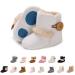 EDOTON Baby Warm Booties with Button Design Soft Bottom Non-slip Sole Toddler Snow Boots Winter Warm Shoes 0-6 Months A White