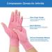 2-Pair Arthritis Compression Gloves - Alleviate Rheumatoid & Carpal Tunnel Pain Breathable Fingerless Design for Men & Women - Pink Large - Buy Online on GoSupps.com