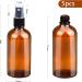 Mofun 5 Pack Amber Glass Spray Bottles 100ML Empty Fine Mist Spray Bottle for Cleaning Perfume Cosmetic Sprays Atomiser Liquid Container Travel Bottle - with Extra 2x Spray Nozzle - Buy Online on GoSupps.com
