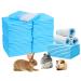 Amakunft Rabbit Pee Pads, Pet Toilet/Potty Training Pads, Super Absorbent Guinea Pig Disposable Diaper for Hedgehog, Hamster, Chinchilla, Cat, Reptile and Other Small Animal 20pcs-18"x13" Blue