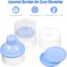 Milk Powder Dispenser Pot - BPA Free Formula Container for Travel & Outdoor Activities (Blue) - Buy Online on GoSupps.com