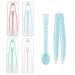 Ownfeel 4 Pack Contact Lens Remover and Inserter Tool for Soft Lenses Contact Lens Applicator with Tweezers Storage Case Contact Lens Handling Kit Suction Stick Handler with Soft Tip for Travelling