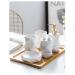 Soap Dispenser Lotion Dispensers Simple Ceramic Wash Bathroom 6 Piece Set Diamond Lotion Bottle Wash Set Liquid Soap Bathroom Countertop Gift Set (Color : White) (White)