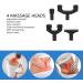 10-Speed Manual Massage Spine Tool with 4 Heads - Chiropractic Adjuster for Joint Relief - Black Fabric Bag Included - International Shipping Available - Buy Online on GoSupps.com