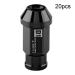 Buy M12X1.5 Black Aluminum Wheel Nuts - Racing Tire Screws for Cars | International Shipping - Buy Online on GoSupps.com