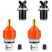 4 Pcs Inflatable Boat SUP Pump Adaptor Air Valve Adapter Set Conventional Air Pump Converter Compressor Paddle Board Pump Adapter Connector for Inflatable Kayak Foot Pump Stand Universal