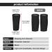 Buy Angelkiss Sauna Arm Shaper - Elastic Compression Sleeves for Slimming Arms | Fitness & Sport | XXL/3XL Black & Silver - Buy Online on GoSupps.com