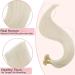 Easyouth U-Tip Real Hair Extensions - Platinum Blonde 16 50g Pre-Bonded Remy Hair #60 - Fusion Extensions - Buy Online on GoSupps.com