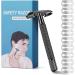 Uraqt Stainless Steel Safety Razor for Men | Vintage 2-Blade Head Wet Razor with 10 Blades Travel Case & Mirror - Premium Quality - Buy Online on GoSupps.com
