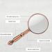 20x Full Metal Handheld Magnifier with Detachable Design Retro Metal Frame High-Definition Optical Glass Magnifier Old Man Reading Newspaper & Reading Magnifier Microscope - Buy Online on GoSupps.com