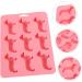 Milisten 2pcs Puppy Candy Molds De Silicona para Gelatinas Molde De Silicona para Resina Silicone Chocolate Mold Silicone Candy Mold Chocolate Molds Silica Gel Baking Supplies Cookie Pink 23X16CM - Buy Online on GoSupps.com