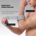 Elbow Support Brace - Breathable Adjustable Compression Sleeve for Adults & Seniors - Sports Gray - Buy Online on GoSupps.com