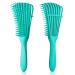 Beature Detangling Brush 2Pcs - Detangler Brush for Curly Hair  Black Natural Hair - Curly Hair Brush 3a to 4c  Great for Thick Wet Hair of Women and Kids 2 Green