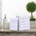 Superior Solid Egyptian Cotton Face Towel Set - White 13x13 - 6-Piece Set - Buy Online on GoSupps.com