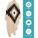 Brown Aztec Barber Cape - Adjustable Hair Cutting Cape for Women Men Kids | Boho Southwestern Design | 55x63 Inch Light Brown Hairdressing Accessory - Buy Online on GoSupps.com