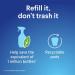 Clorox Bleach-Free Bathroom Foamer Refill Pods - Rain Clean - 3 Spray Refills - Buy Online on GoSupps.com