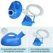 2020 Upgrade - Unisex Urinal Seneme 2000ML Portable Urinal for Women & Men - Spill Proof with Lid and Long Tube (Blue) - Buy Online on GoSupps.com