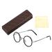 Enlargement reading glasses fatigue easier strength enlargement presbyopic reading glasses retro round resin light magnifying glasses for women and men (100)