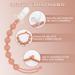 CLdy 2-in-1 Silicone Pacifier Chain & Bite Ring Toys - BPA-Free Baby Pacifier Holder Strap - 3-Pack (Orange Purple Pink) for Boys & Girls - Buy Online on GoSupps.com