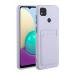 Tivenfezk Nadoli Silicone Case for Xiaomi Redmi 10a Ultra thin shockproof scratch -resistant Wallet soft TPU protective cover mobile phone cover with credit card holder Xiaomi Redmi 10a purple