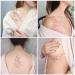 Gypsophila Watercolor Temporary Tattoo - Long Lasting and Realistic Fake Tattoo Stickers in Green - for Women, Girls, and Kids - Buy Online on GoSupps.com