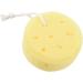 Trooth Yellow Round Bath Body Shower Sponge with Hanging Loop - Buy Online on GoSupps.com