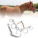 Ladiesshow Stainless Steel Pelham Bit - 125mm Jointed Horse Bit with Copper Roller for Optimal Chewing - Buy Online on GoSupps.com