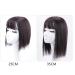 Realistic Women's Curly Wavy Hair Part - 35cm Black 3D Air Bang Wig for Sparse or Gray Hair - Buy Online on GoSupps.com