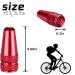 Bike Presta Valve Caps - Aluminum Alloy Dust Covers for Presta/French Valves, 5-Pack Red - Buy Online on GoSupps.com