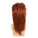 Men's Orange Curly Mullet Wig | 70s 80s Retro Punk Rocker Disco Costume | Synthetic Full Wig for Cosplay - Buy Online on GoSupps.com