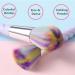 AMMIY 10pcs Unicorn Makeup Brushes Set with Colorful Bristles & Unicorn Horn Shaped Handles - Fantasy Brush Kit with Iridescent Case - Buy Online on GoSupps.com