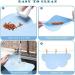 Waterproof Silicone Pet Feeding Mat - Slip Resistant Cat & Dog Bowl Tray in Royal Blue - Buy Online on GoSupps.com