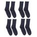 DOITOOL 4 Pairs Diabetic Cotton Socks Non- Binding Crew Socks for Patient Elderly Pregnant Women Black