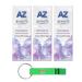 3x Dentifricio AZ 3D White Perfezione toothpaste with whitening effect 50ml + Beni Culinari Free keychain