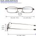 MMOWW Foldable Reading Glasses for Men & Women - Brown +3.5x Anti Blue Light Mini Glasses with Telescopic Pole & Zipper Key Trailer - Buy Online on GoSupps.com