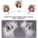 Lurrose Bunny Suit 1Pc Cat Fox Faux Ears Headband Fox Ear Hair Band Fluffy ear Hair Hoop for Women Girls Daily Decoration and Party Bunny Ears Headband Grey - Buy Online on GoSupps.com