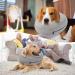 NASJAC Inflatable Pet Hinges & Adjustable Dog Collar - Leak Protection Quick Lock Comfort for Post-Op Recovery Gray - Buy Online on GoSupps.com