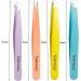 Sukmazz Professional Tweezers Set for Eyebrows - 4 Pcs for Ingrown Hair Removal and Eyelash Extension - Precision Eyebrow Plucking Tweezers - Buy Online on GoSupps.com