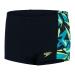 Speedo Hyperboom Panel Swim Shorts Boys 13 Years Black/Pool/Bright Zest