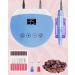 ENGERWALL Electric Nail Drill 35000 RPM - Professional Low Noise, Low Vibration, Low Heat - Blue Nail Files for Salon and DIY - Buy Online on GoSupps.com
